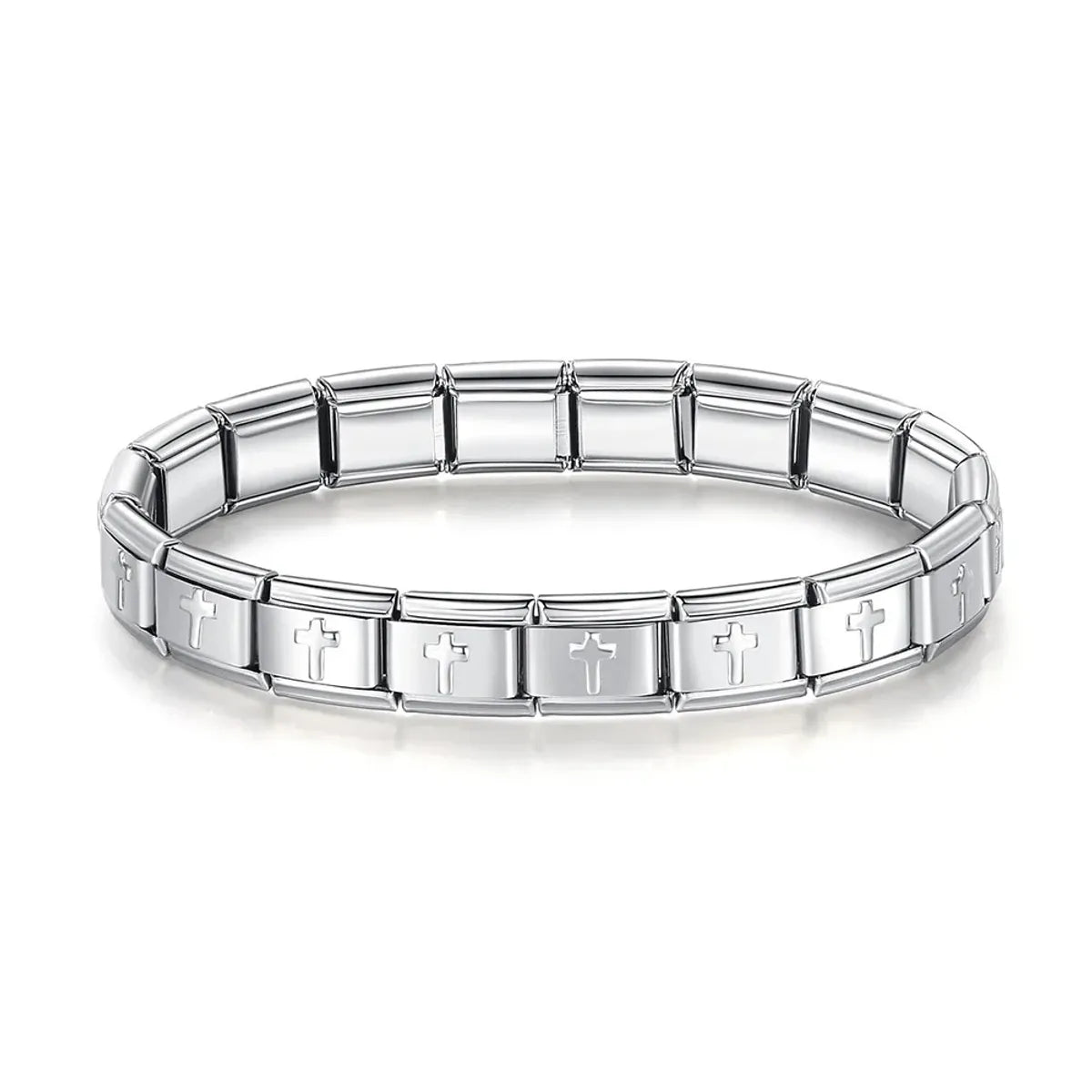 Simple Style Classic Style Color Block 304 Stainless Steel Plating Men'S Bracelets