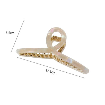 Simple Style Classic Style Color Block Alloy Hair Claws