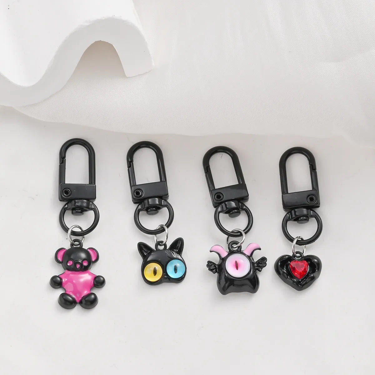 Simple Style Classic Style Color Block Alloy Keychain