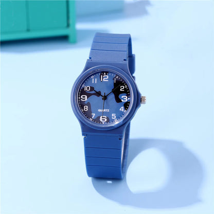 Simple Style Classic Style Color Block Buckle Quartz Kids Watches