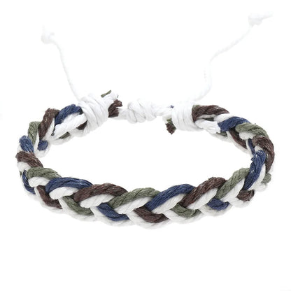 Simple Style Classic Style Color Block Cloth Knitting Men'S Bracelets