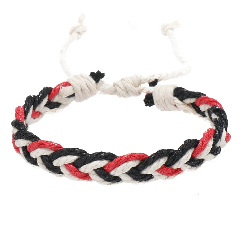 Simple Style Classic Style Color Block Cloth Knitting Men'S Bracelets