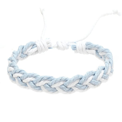 Simple Style Classic Style Color Block Cloth Knitting Men'S Bracelets