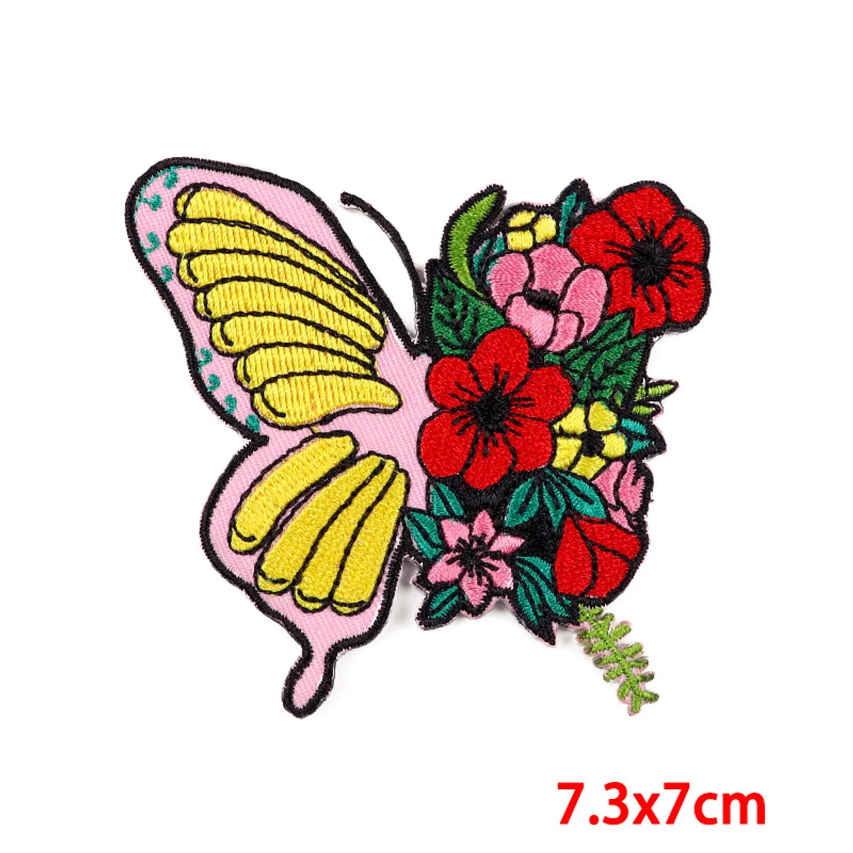 Simple Style Classic Style Color Block Embroidery Thread Cloth Sticker 1 Piece