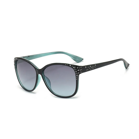 Simple Style Classic Style Color Block Pc Oval Frame Full Frame Women'S Sunglasses