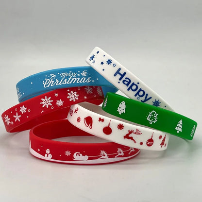 Simple Style Classic Style Color Block Silica Gel Wholesale Wristband