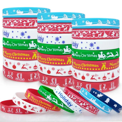 Simple Style Classic Style Color Block Silica Gel Wholesale Wristband