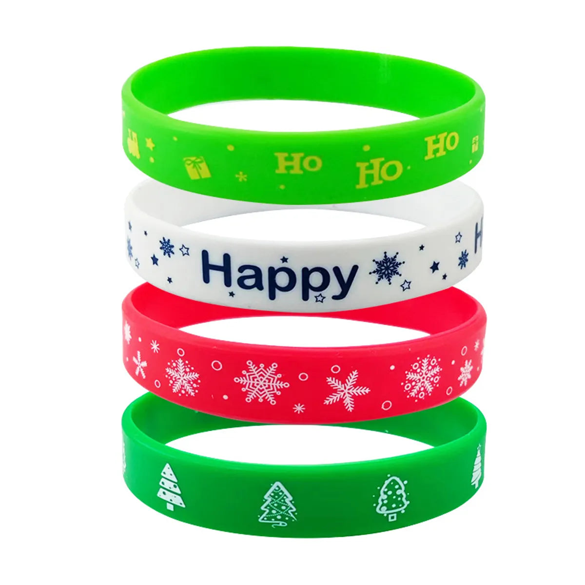 Simple Style Classic Style Color Block Silica Gel Wholesale Wristband