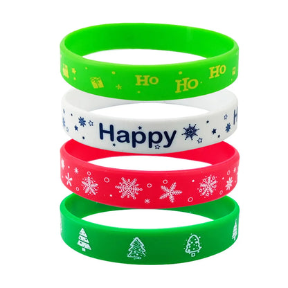 Simple Style Classic Style Color Block Silica Gel Wholesale Wristband