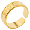Wholesale Jewelry Simple Style Classic Style Color Block 304 Stainless Steel 18K Gold Plated Asymmetrical Polishing Rings