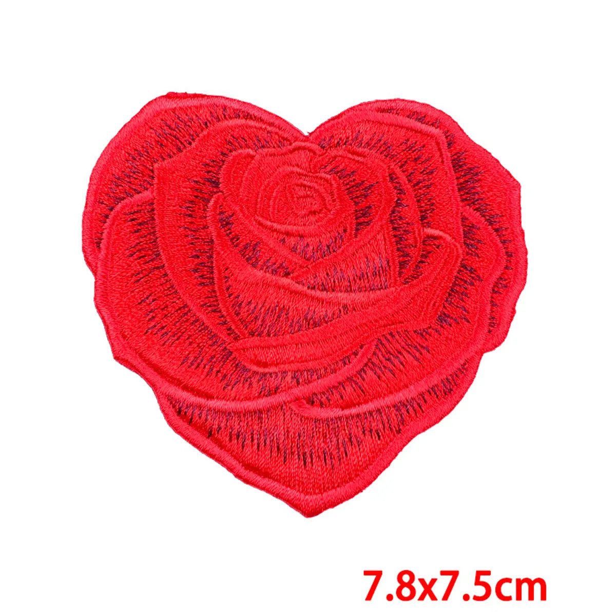 Simple Style Classic Style Commute Color Block Heart Shape Embroidery Thread Cloth Sticker 1 Piece