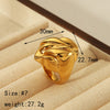 Simple Style Classic Style Commute Geometric Flower 304 Stainless Steel 18K Gold Plated Rings In Bulk