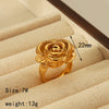 Simple Style Classic Style Commute Geometric Flower 304 Stainless Steel 18K Gold Plated Rings In Bulk