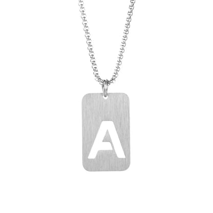 Simple Style Classic Style Commute Letter Titanium Steel Plating Unisex Pendant Necklace