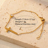 Simple Style Classic Style Cross 304 Stainless Steel 18K Gold Plated Bracelets In Bulk