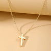 Simple Style Classic Style Cross Alloy Wholesale Layered Necklaces