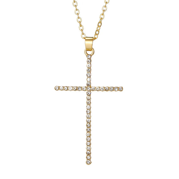 Simple Style Classic Style Cross Alloy Wholesale Layered Necklaces