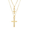 Simple Style Classic Style Cross Alloy Wholesale Layered Necklaces