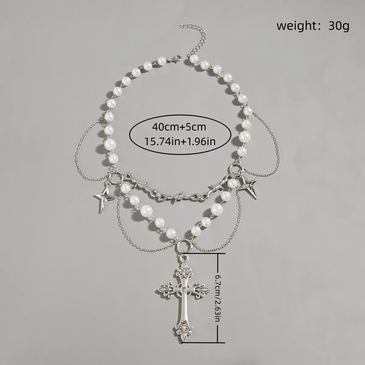 Simple Style Classic Style Cross Zinc Alloy Wholesale Pendant Necklace