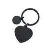 Simple Style Classic Style Customization Laser Engraving Heart Shape 201 Stainless Steel Plating Unisex Bag Pendant Keychain