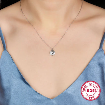 Simple Style Classic Style Devil's Eye Sterling Silver Plating Inlay Zircon 18k Gold Plated White Gold Plated Pendant Necklace