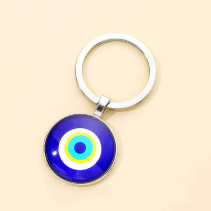 Simple Style Classic Style Eye Alloy Glass Keychain