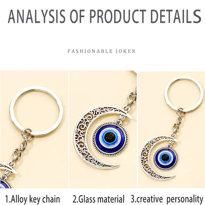 Simple Style Classic Style Eye Alloy Glass Keychain