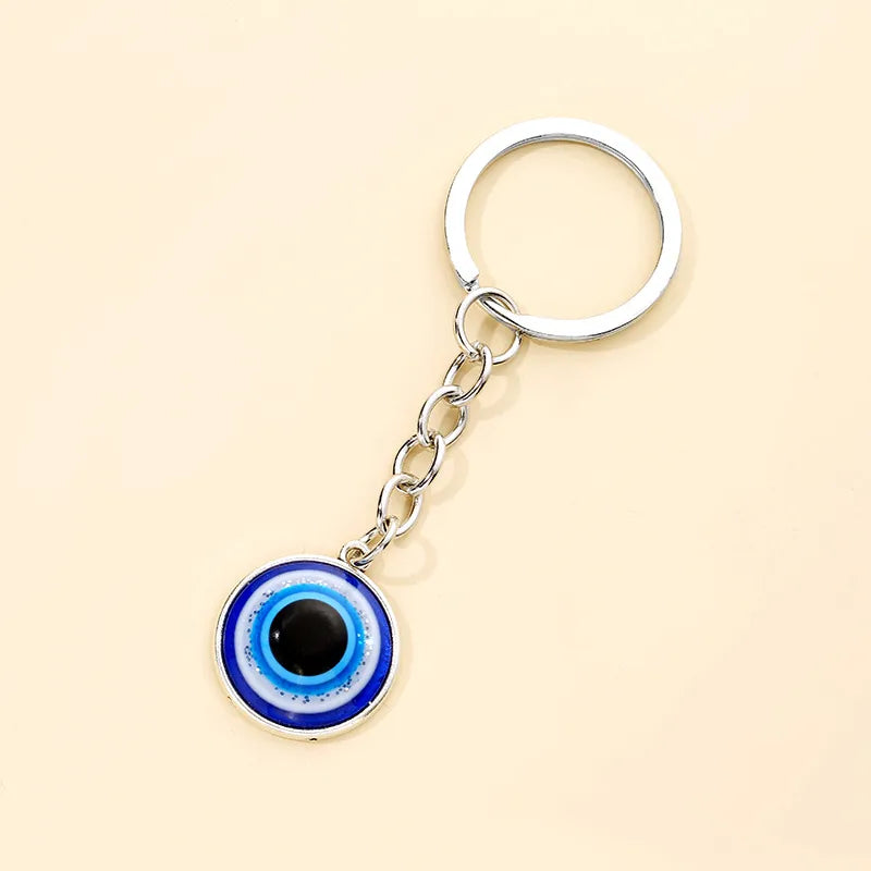 Simple Style Classic Style Eye Alloy Glass Keychain