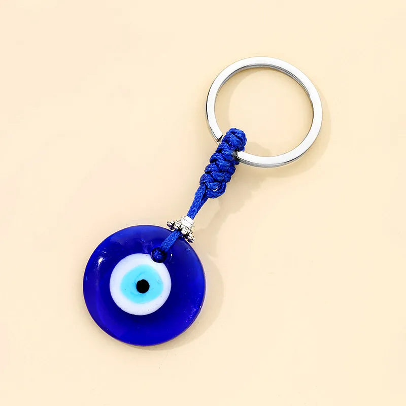 Simple Style Classic Style Eye Alloy Glass Keychain