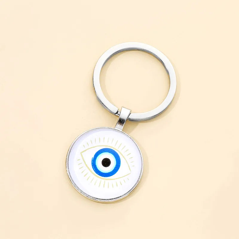 Simple Style Classic Style Eye Alloy Glass Keychain