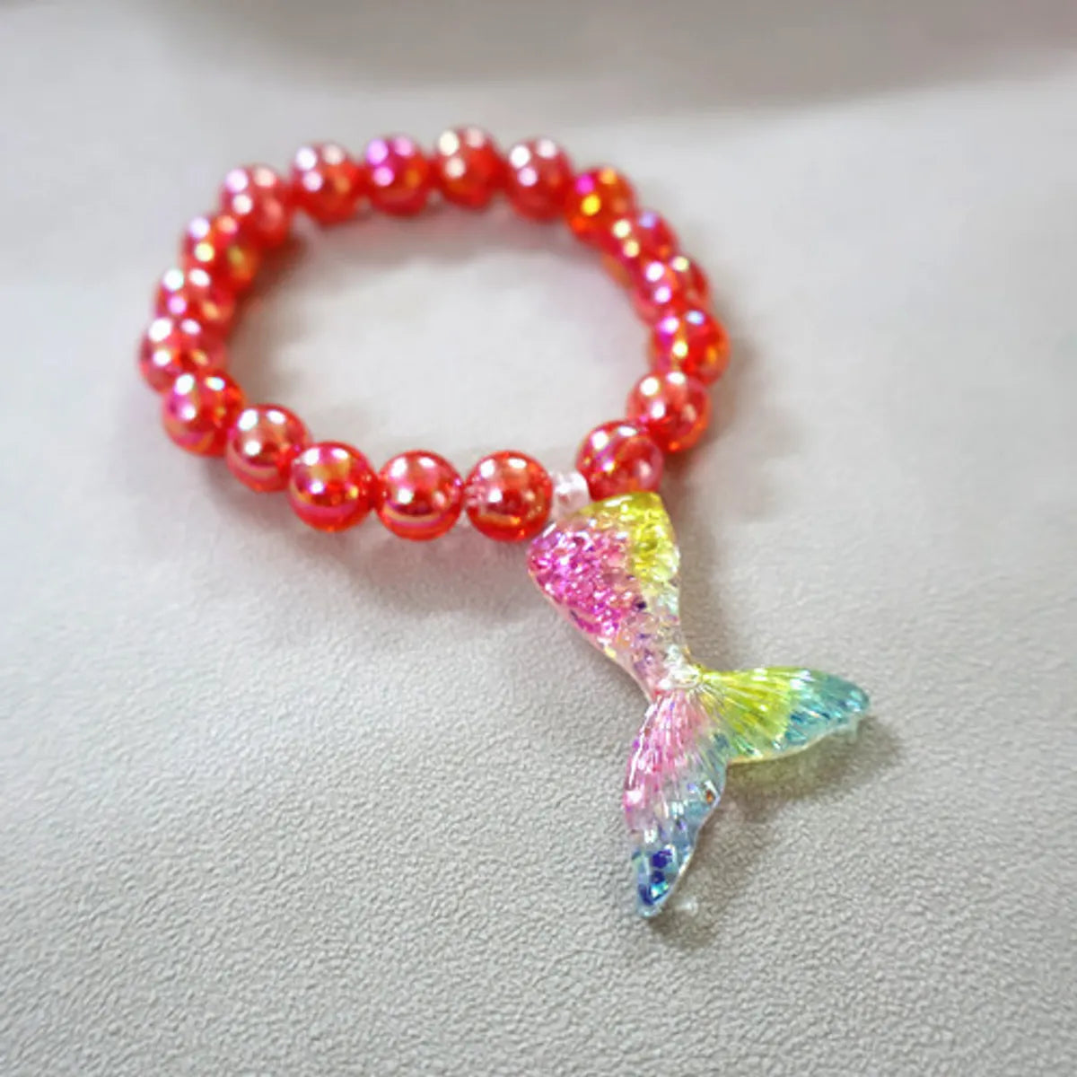 Simple Style Classic Style Fish Tail Plastic Resin Beaded Girl'S Bracelets