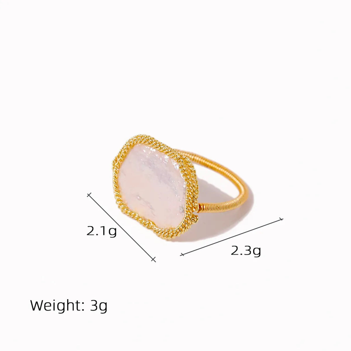 Simple Style Classic Style Flower Freshwater Pearl Copper Plating Inlay Pearl 18k Gold Plated Rings