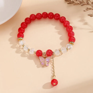 Simple Style Classic Style Flower Glass Wholesale Bracelets