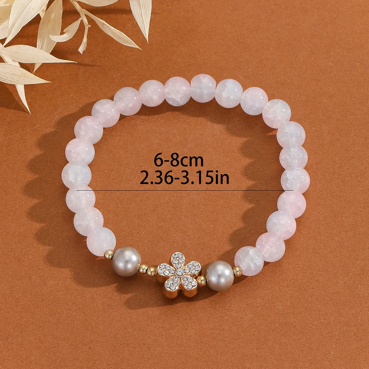 Simple Style Classic Style Flower Glass Wholesale Bracelets