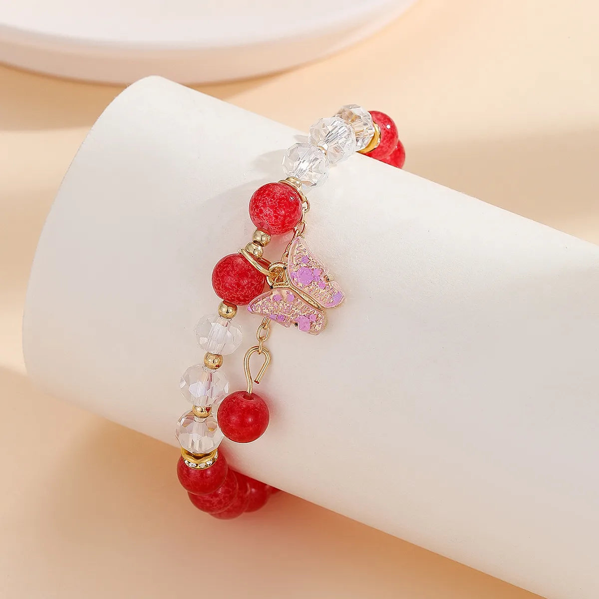 Simple Style Classic Style Flower Glass Wholesale Bracelets