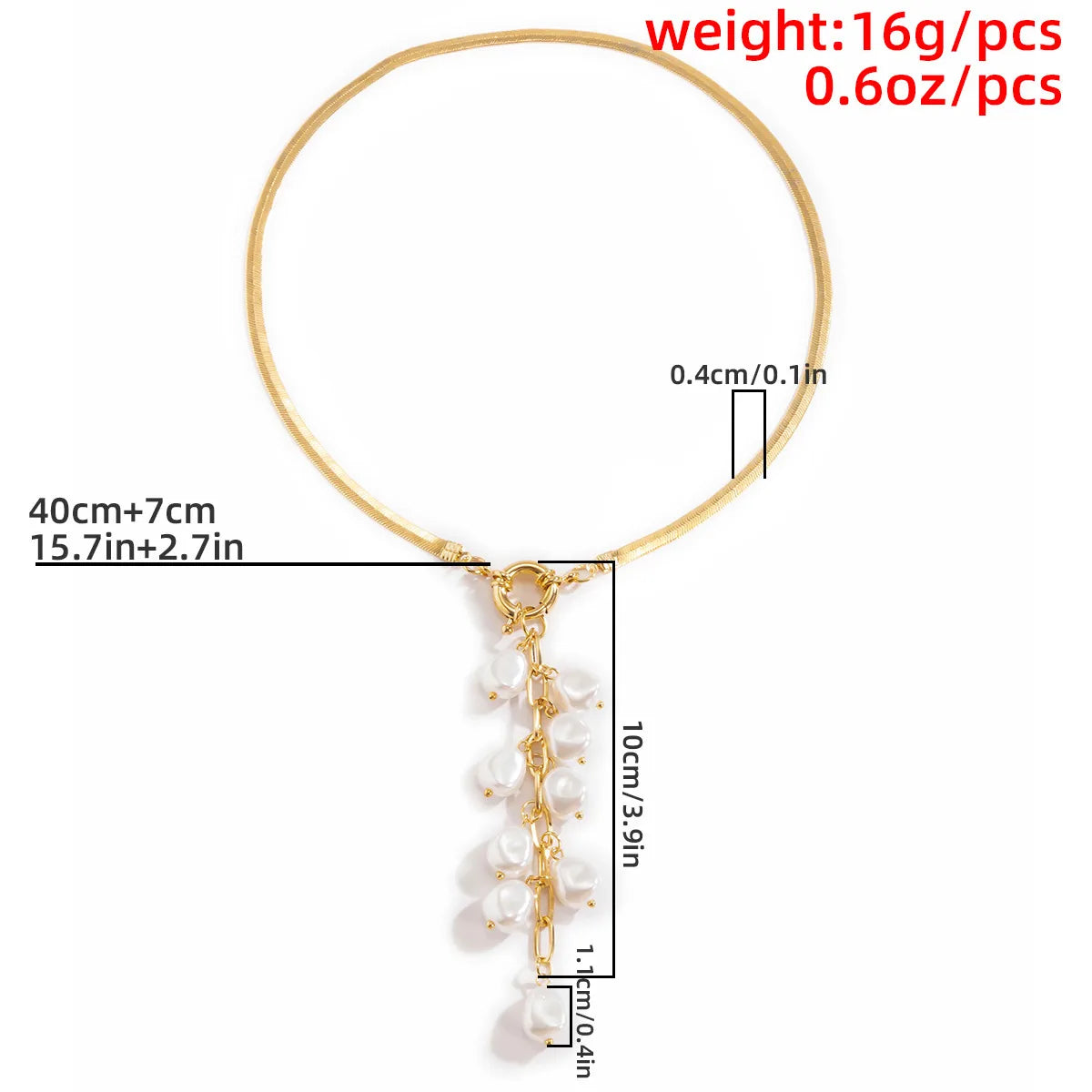 Simple Style Classic Style Flower Imitation Pearl Alloy Wholesale Pendant Necklace