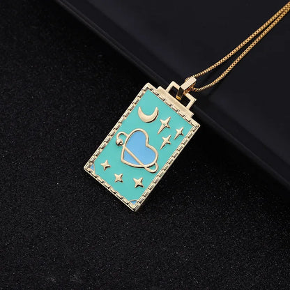 Simple Style Classic Style Geometric Copper Unisex Pendant Necklace