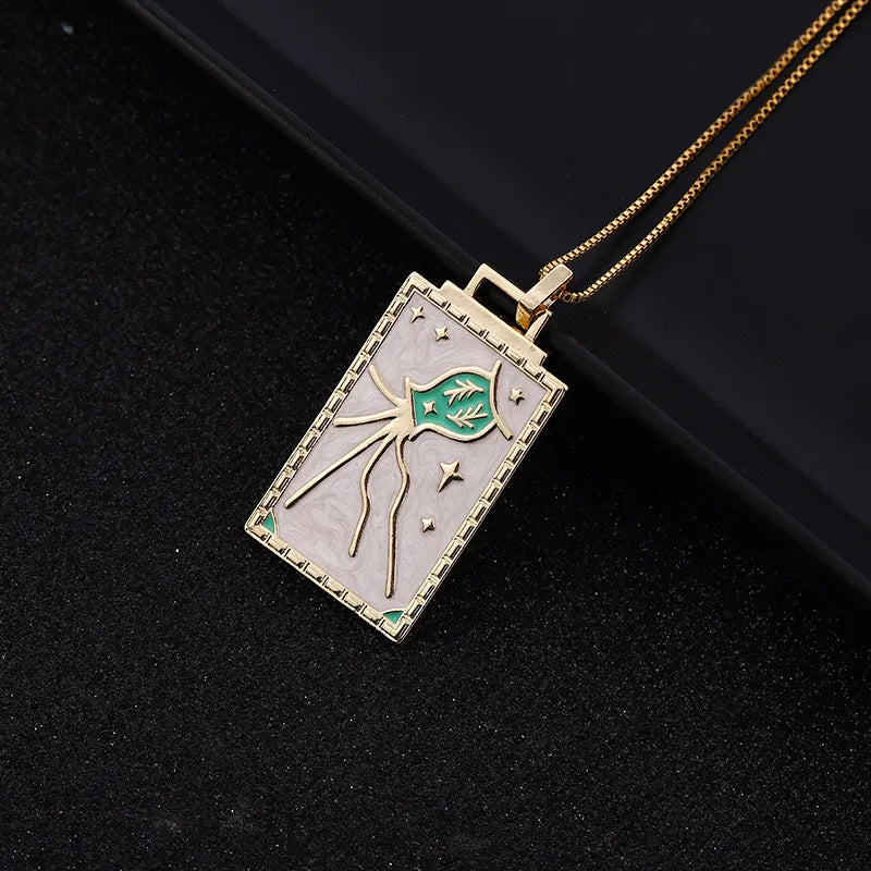 Simple Style Classic Style Geometric Copper Unisex Pendant Necklace