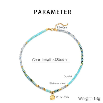 Simple Style Classic Style Geometric Flower Dragonfly 304 Stainless Steel Artificial Crystal Seed Bead Beaded Inlay Turquoise 18K Gold Plated Women'S Bracelets Earrings Necklace