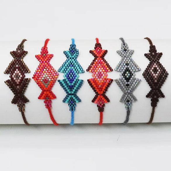 Simple Style Classic Style Geometric Glass Wholesale Bracelets