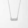 Simple Style Classic Style Geometric Solid Color Stainless Steel Copper Plating Inlay Zircon Pendant Necklace