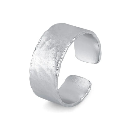 Simple Style Classic Style Geometric Sterling Silver Plating Open Rings