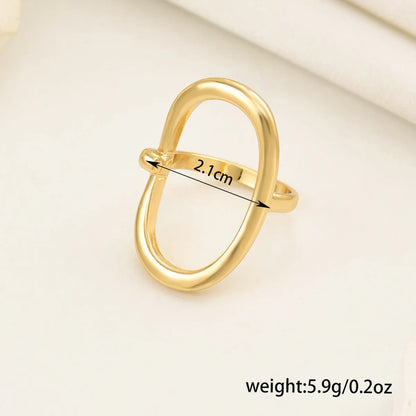 Simple Style Classic Style Geometric Zinc Alloy Women'S Rings