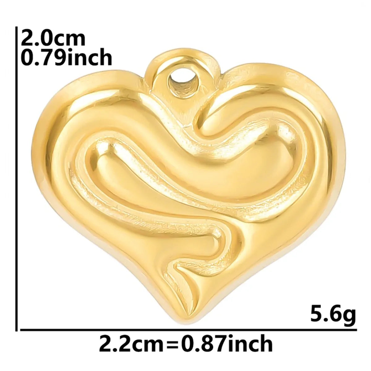 Simple Style Classic Style Heart Shape 304 Stainless Steel Plating Women'S Pendant Necklace