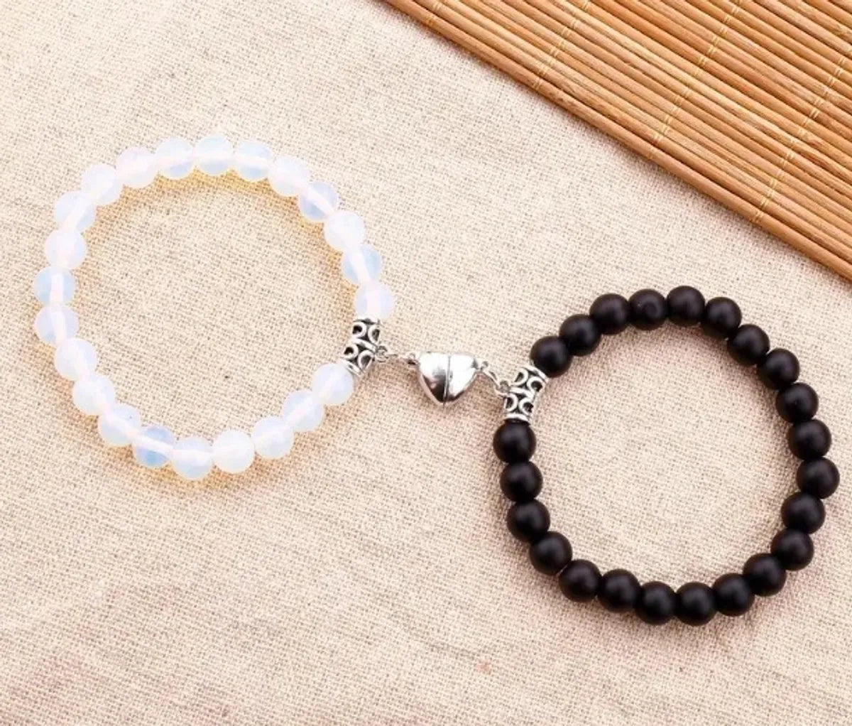 Simple Style Classic Style Heart Shape Agate Bracelets In Bulk