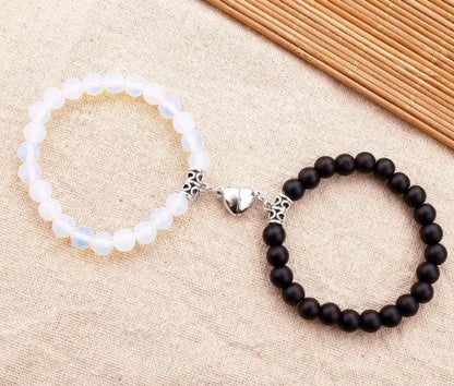 Simple Style Classic Style Heart Shape Agate Bracelets In Bulk