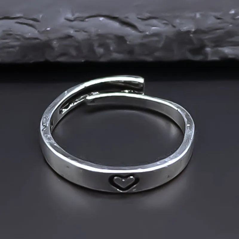 Simple Style Classic Style Heart Shape Alloy Plating Women'S Rings