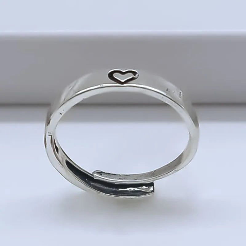 Simple Style Classic Style Heart Shape Alloy Plating Women'S Rings