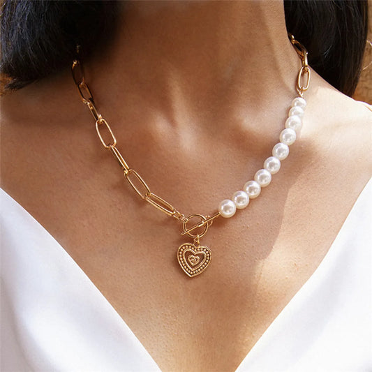 Simple Style Classic Style Heart Shape Alloy Wholesale Pendant Necklace