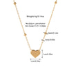 Simple Style Classic Style Heart Shape Titanium Steel Plating Gold Plated Women'S Pendant Necklace